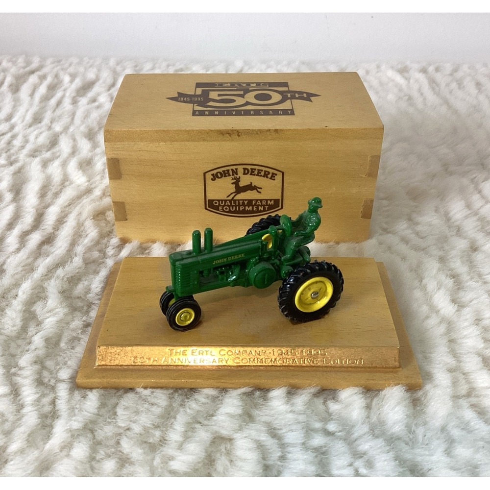 Ertl John Deere Model A Tractor W/Farmer 50th Anniversary Edition 1 :64 Diecast